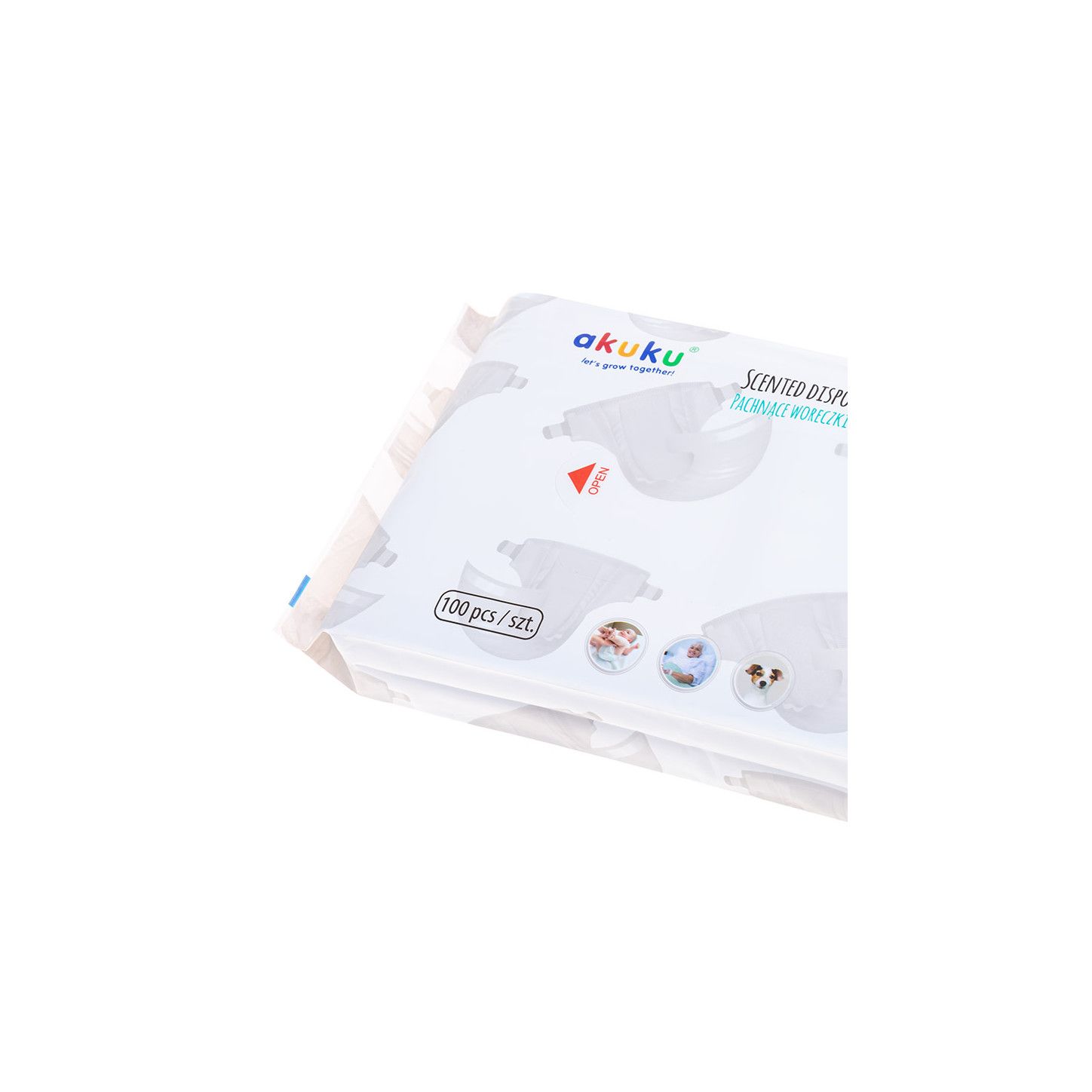 Akuku Pachnące woreczki na zużyte pieluszki