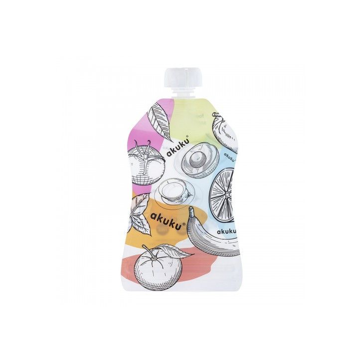 Akuku Saszetki wielorazowe na musy pokarm