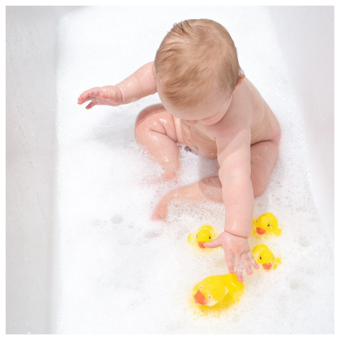 Akuku Zabawki kąpielowe kaczuszki 4szt