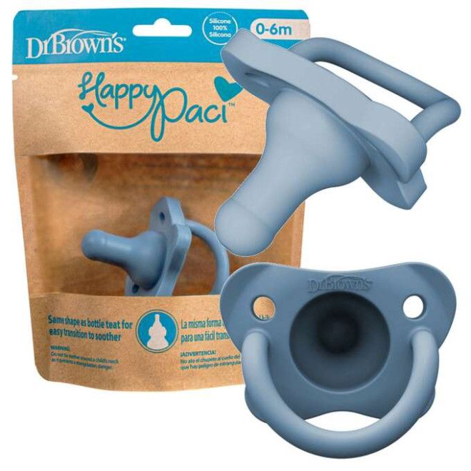 Dr.Browns Smoczek uspokajający 0-6 m niebieski