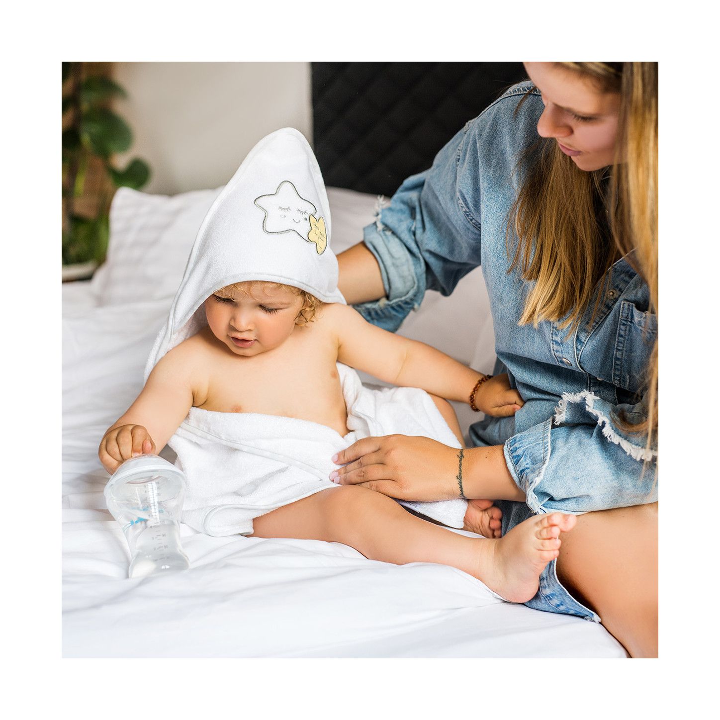 BabyOno Okrycie kąpielowe Frotte 100x100 Take Care