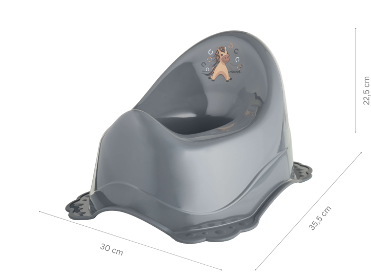 Maltex Nocnik Konik stalowy szary