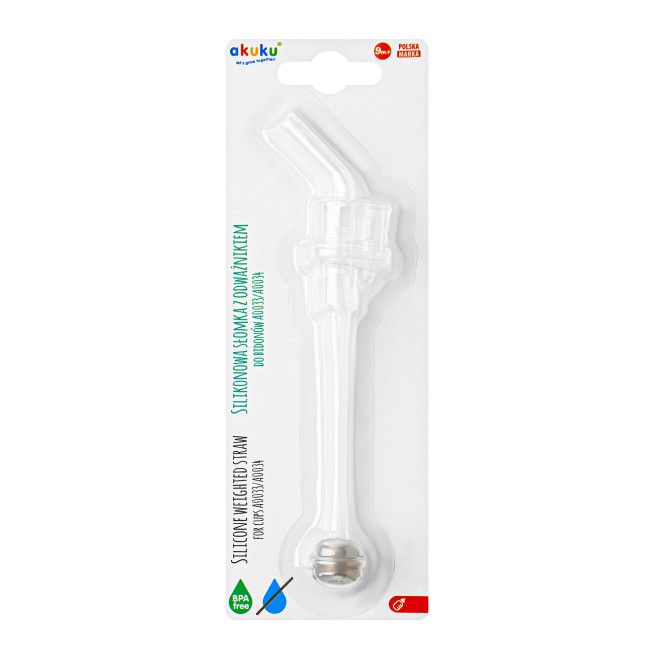 Zapasowa słomka z odważnikiem do bidonu