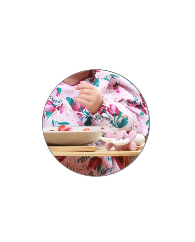 Śliniak z długim rękawem Floral