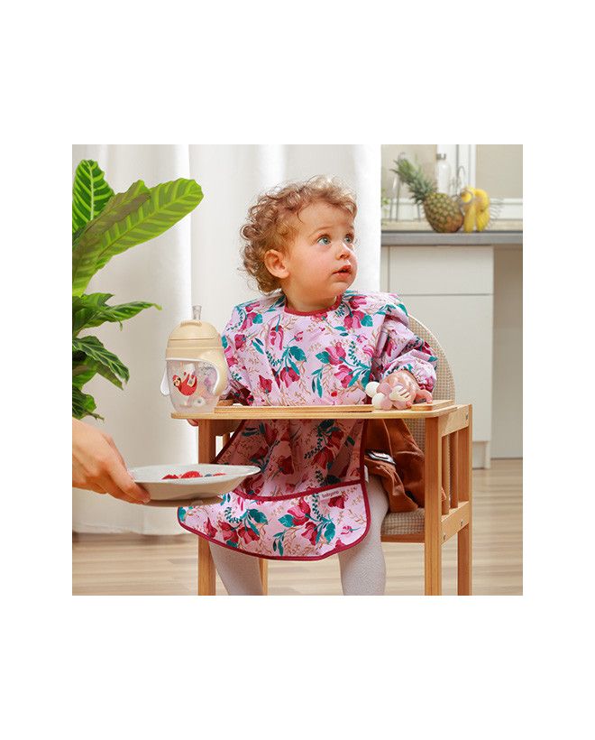 Śliniak z długim rękawem Floral