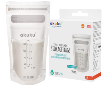 Sterylne woreczki do przechowywania pokarmu 150 ml