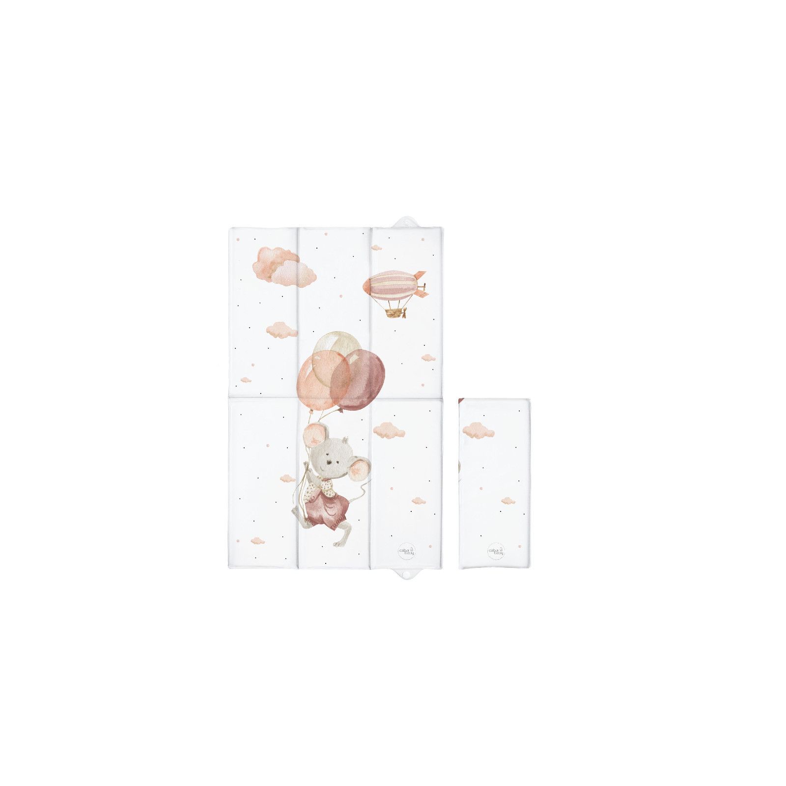 Składana mata do przewijania duża 50x80 Basic Mouse