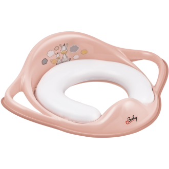 Miękka nakładka na sedes Zebra róż jasny/róż Maltex - 1