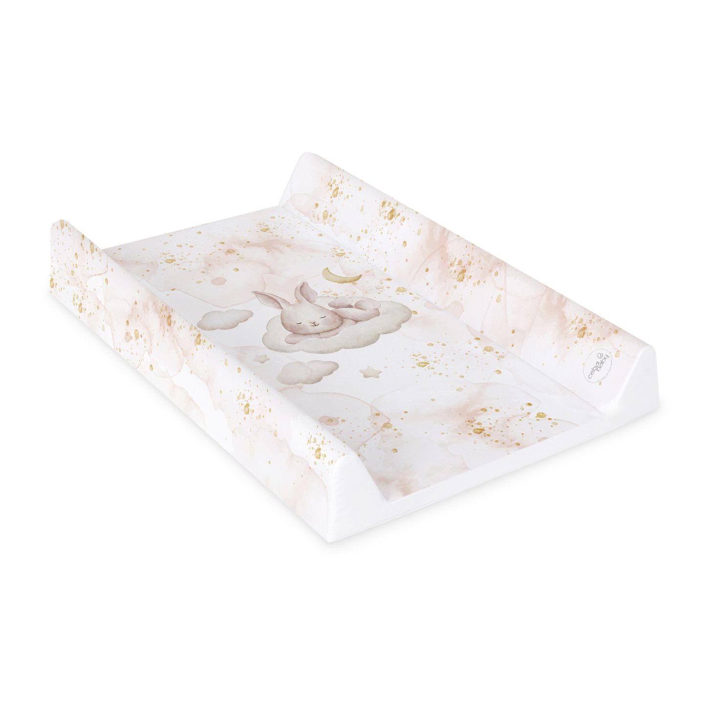 CEBA Przewijak twardy krótki 50x70 Ultra Light Sleepy Bunny