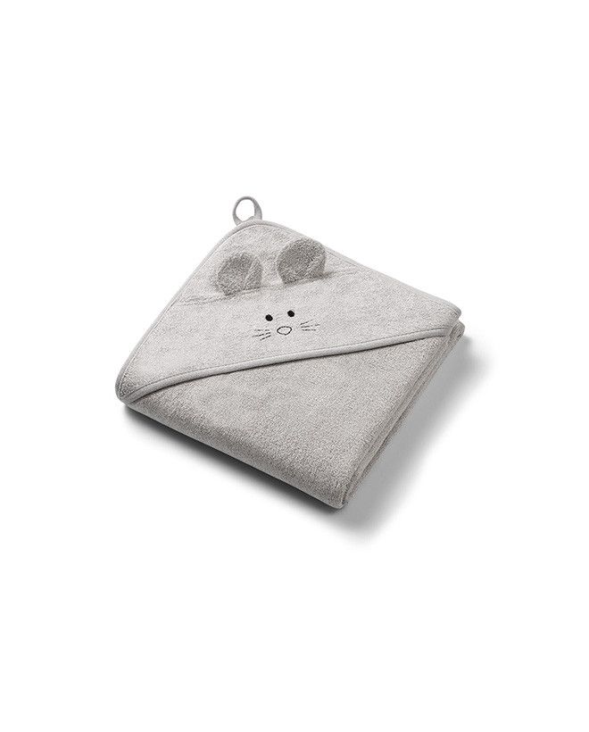 BabyOno Okrycie kąpielowe bambusowe z kapturkiem 100x100cm