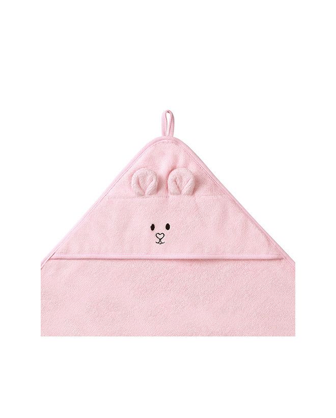 BabyOno Okrycie kąpielowe bambusowe z kapturkiem 100x100cm