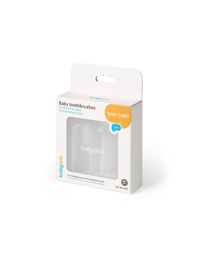 BabyOno Szczoteczki do zębów dla niemowląt na palec