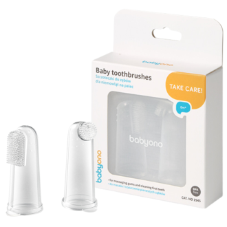 BabyOno Szczoteczki do zębów dla niemowląt na palec