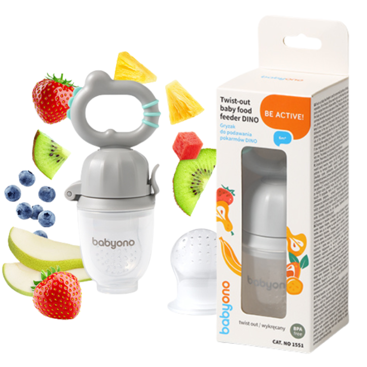 BabyOno Gryzak do podawania pokarmów Dino