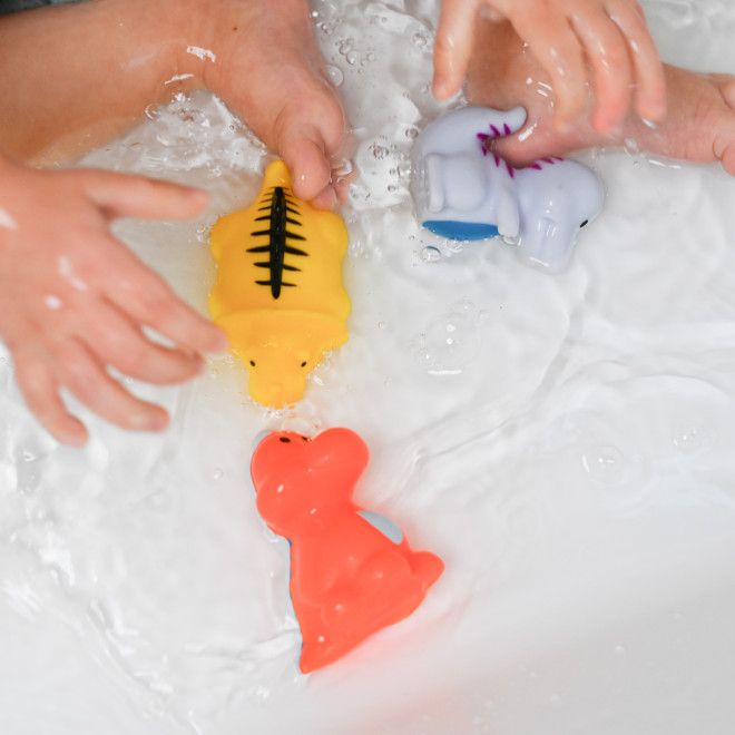 Zabawki kąpielowe Dinusie 5 szt