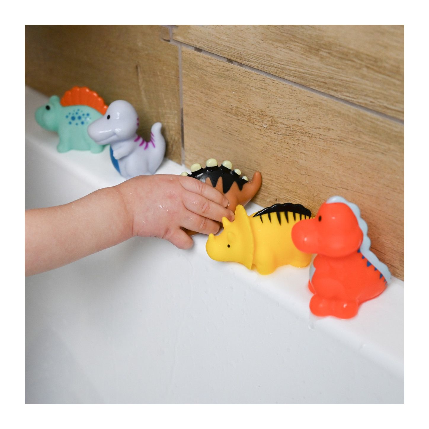 Akuku Zabawki kąpielowe Dinusie 5 szt