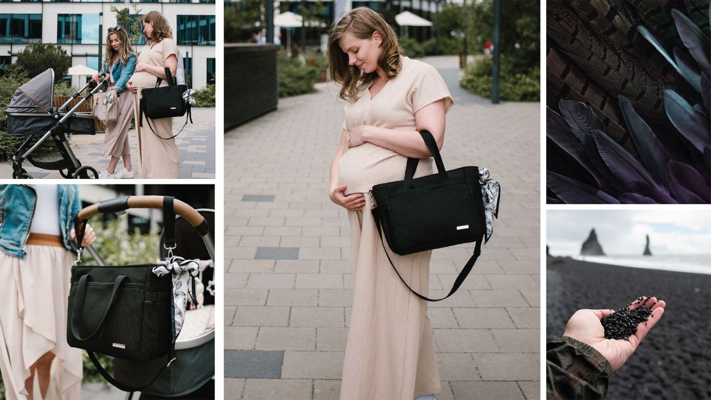 BabyOno Torba dla mamy do wózka CARMEN czarna