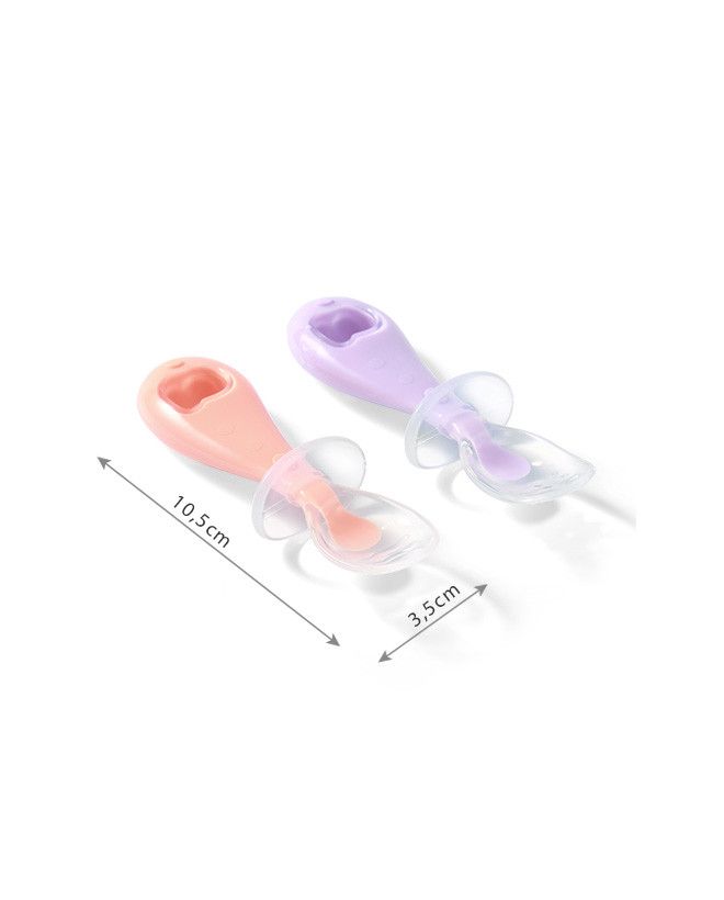 Bo Łyżeczki silikonowe z zabezpieczeniem 2szt