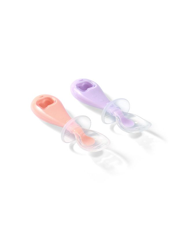 Bo Łyżeczki silikonowe z zabezpieczeniem 2szt