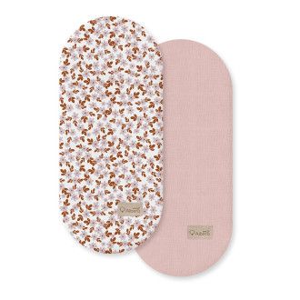 Prześcieradło do gondoli 2-pak Retro kwiatki