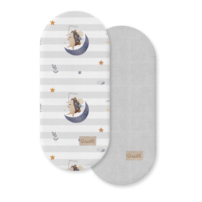 Prześcieradło do gondoli 2-pak Księżycowy jeżyk