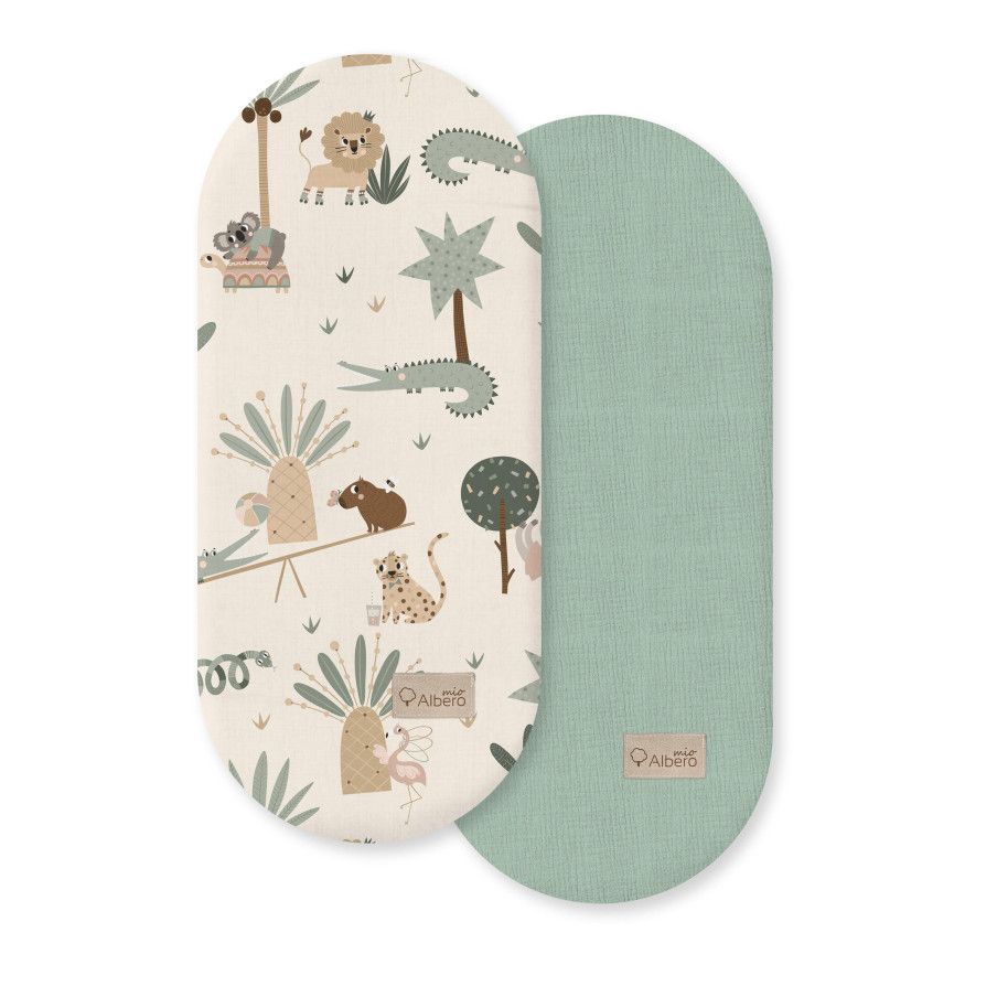 Prześcieradło do gondoli 2-pak Zabawa w tropikach