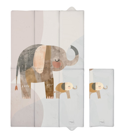 CEBA Składana mata do przewijania duża 50x80cm Basic ElephantFamily
