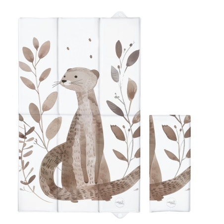 CEBA Składana mata do przewijania duża 50x80cm Basic Clever Otter