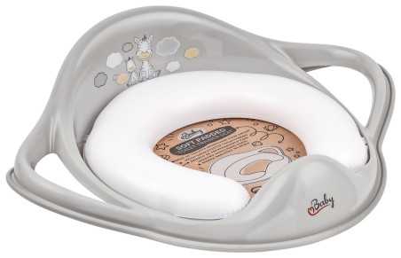 Maltex Miękka nakładka sedesowa Zebra szary/biały