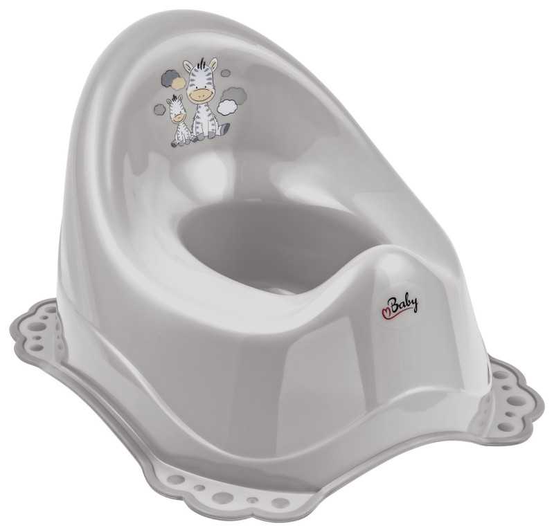 Nocnik 2K Zebra szary/ biały