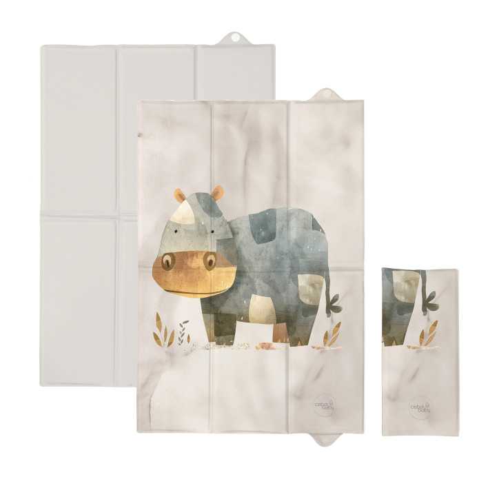 CEBA Składana mata do przewijania 60x40 Basic Cosy Hippo