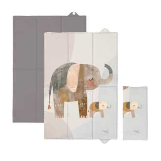 CEBA Składana mata do przewijania 60x40 Basic Elephant Family