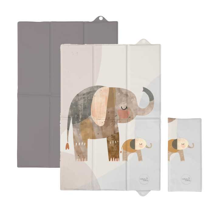 CEBA Składana mata do przewijania 60x40 Basic Elephant Family