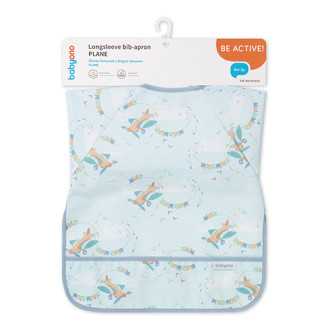 BabyOno Śliniak z długim rękawem Plane