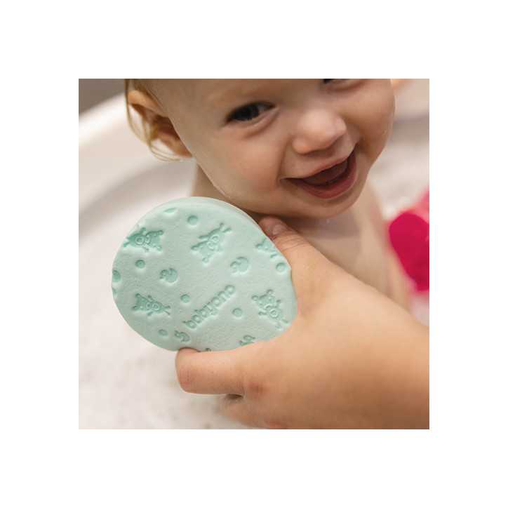 BabyOno Gąbka kąpielowa dla dzieci i niemowląt turkusowa