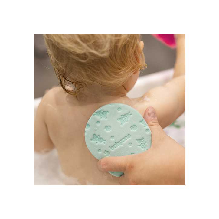 BabyOno Gąbka kąpielowa dla dzieci i niemowląt turkusowa