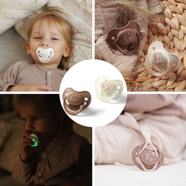 BabyOno Smoczki anatomiczne silikonowe 18m+