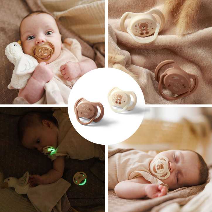 BabyOno Smoczki symetryczne silikonowe 0-6m
