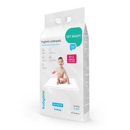 Podkłady higieniczne 60x90cm 10 sztuk + 2 gratis