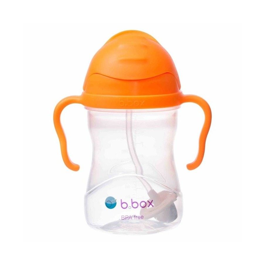 Bidon ze słomką 240ml Orange